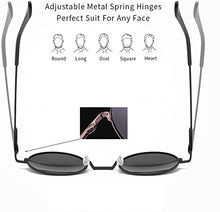 Load image into Gallery viewer, Aizero John Lennon Glasses Round Polarized Sunglasses Hippie Glasses for Women Men
