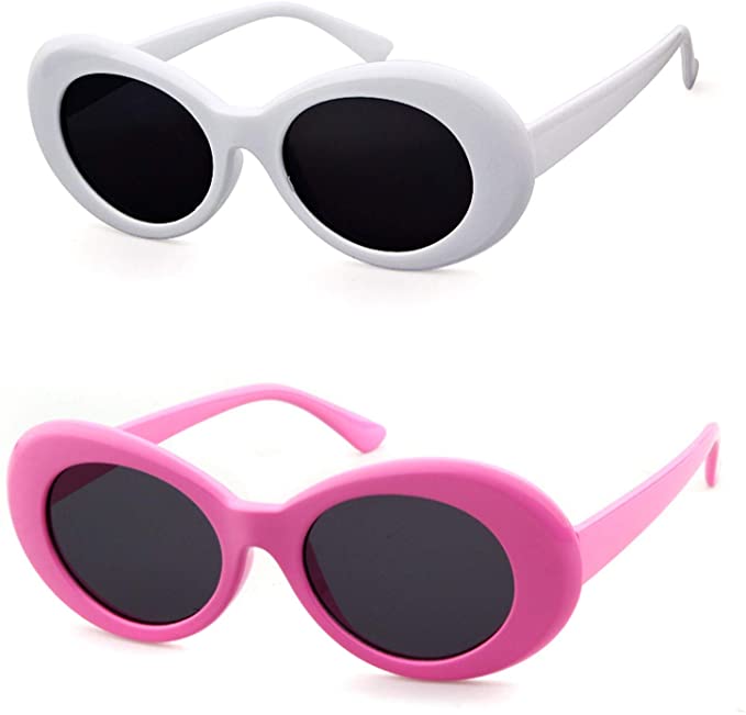 Aizero Clout Goggles Retro Vintage Oval Kurt Cobain Inspired